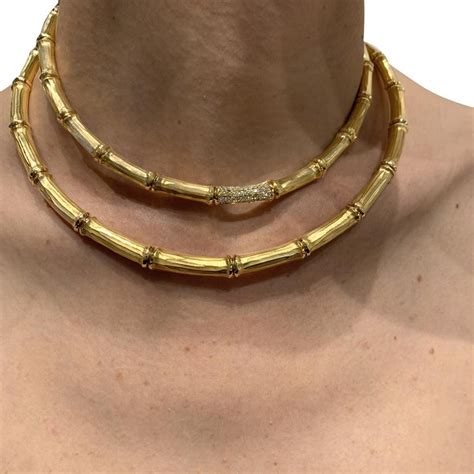 cartier bamboo necklace